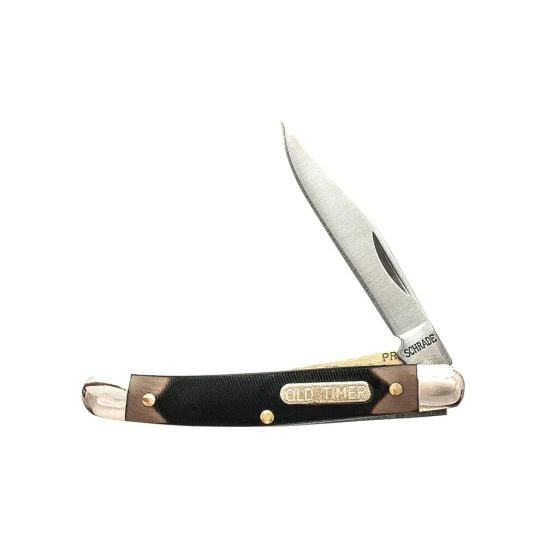 Old Timer Mighty Mite Folding Knife Clip Point, Brown - 1179225