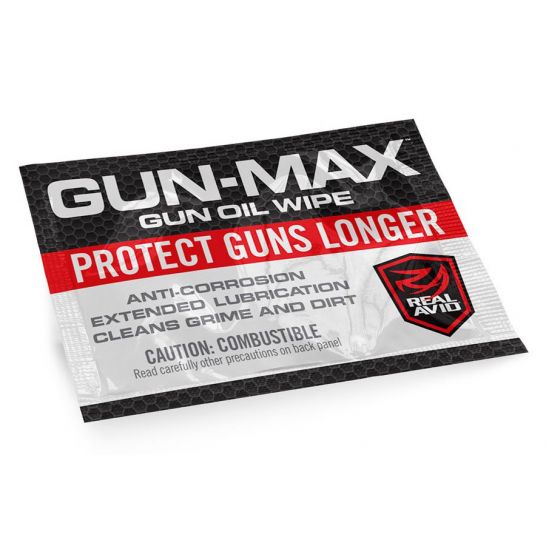 Real Avid GunMax Gun Oil Wipes 25 Pack Palmetto State Armory