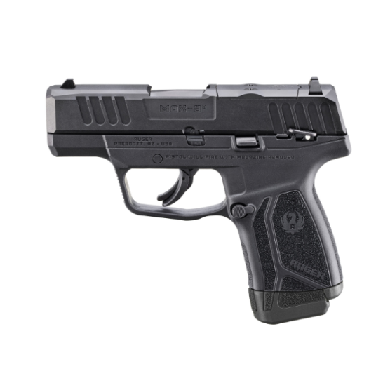 Ruger Max-9 Semi-Auto Optic Ready 9mm 12rd Pistol, Black - 3514