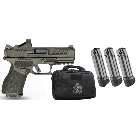 Springfield Echelon 4.0 Compact Gear Up 4" 9mm 18rd Handgun, OD Green - EC9409G-U-PAC