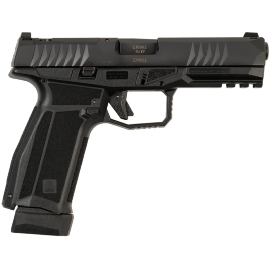 Arex Delta L OR 4.5" 9mm 17rd Pistol, Black
