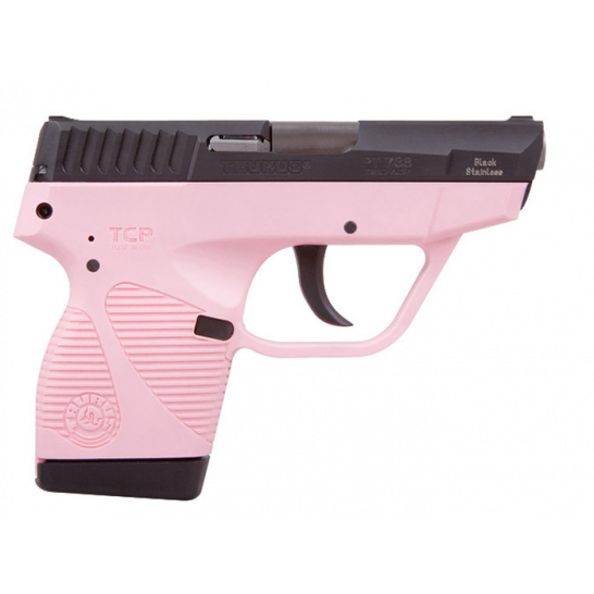 Taurus Tcp 380 Black Stainless Steel Pink Polymer Frame 6rd 1 bssp Palmetto State Armory