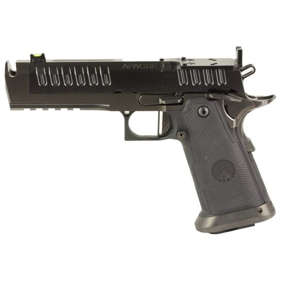 Watchtower Apache Double Stack 1911 9mm 4.60" 17/20rds Pistol, Graphite - High Capacity - APACHE-9MM-46-BLK