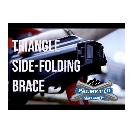 PSA AK-P GF3 MOE Triangle Side Folding Pistol with ALG Trigger and JL Billet Rail, Black