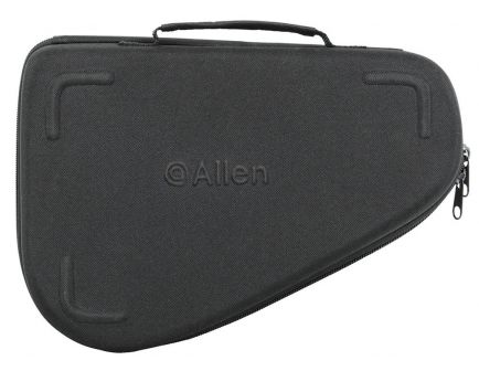 Allen Lockable Large Molded Pistol Case for 4" Revolver, Black - 7610