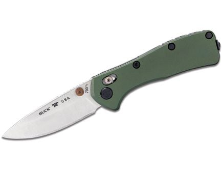 Buck Mini Range Elite Folding Drop Point Knife, Green - 0790GRS-B