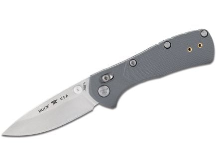 Buck Mini Range Pro Folding Drop Point Knife, Gray - 0790GYS1-B