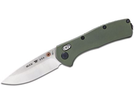 Buck Range Elite Folding Drop Point Knife, Green - 0791GRS-B