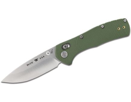 Buck Range Pro Foldidng Drop Point Knife, Green - 0791GRS1-B