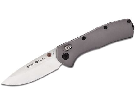 Buck Range Elite Folding Drop Point Knife, Gray - 0791GYS-B