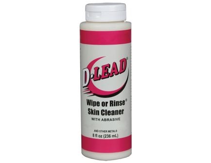 D-Lead Wipe or Rinse Skin Cleaner w/Abrasive, 8 oz Bottle Case of 24