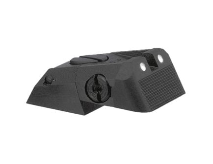 Kensight DAS Novak Serrated Blade Adjustable Combat Sight Rear, White