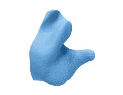 Radians 26 dB Custom Molded Ear Plug, Blue