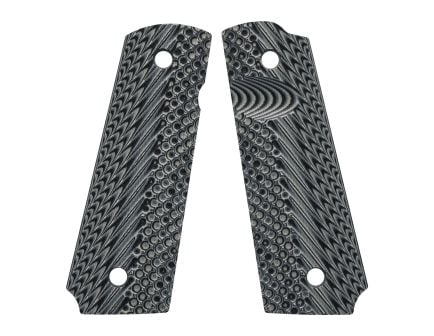 VZ Grips Operator II Full-Size Grip Fits 1911 Commander/1911 Government, Black/Gray