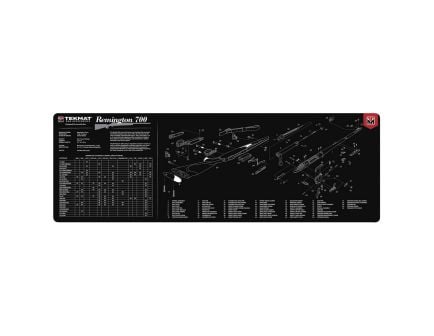 TEKMAT Remington 700 36" x 12" x 0.13" Gun Cleaning Mat, Black