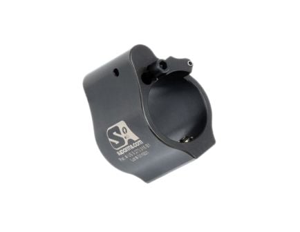 Superlative Arms Solid Set Screw Direct Impingement Adjustable Gas Block 0.75" x 1", Black