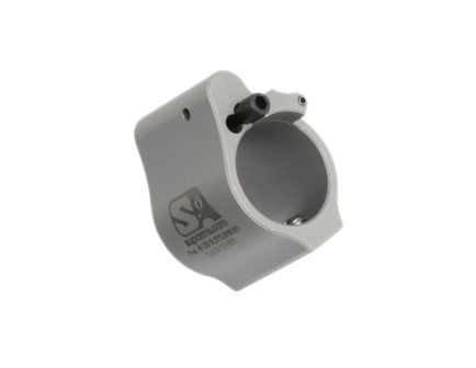 Superlative Arms Solid Set Screw Direct Impingement Adjustable Gas Block 0.75" x 1", Stainless Steel