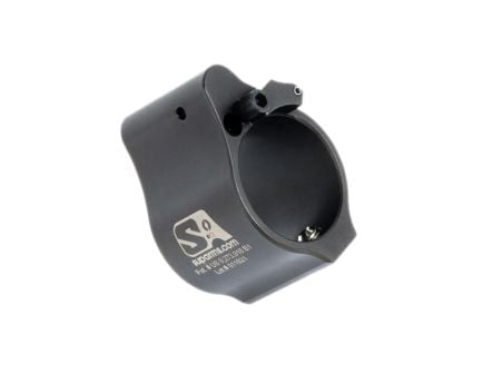 Superlative Arms Solid Set Screw Direct Impingement Adjustable Gas Block 0.875" x 1", Black