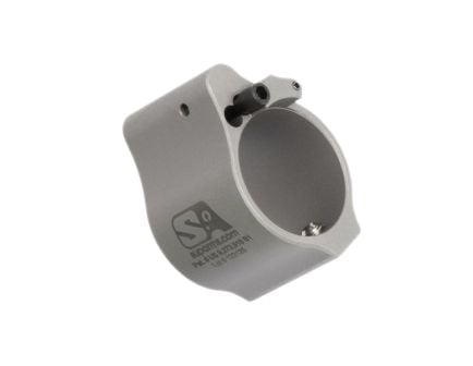 Superlative Arms Solid Set Screw Direct Impingement Gas Block 0.936" x 1", Stainless Steel
