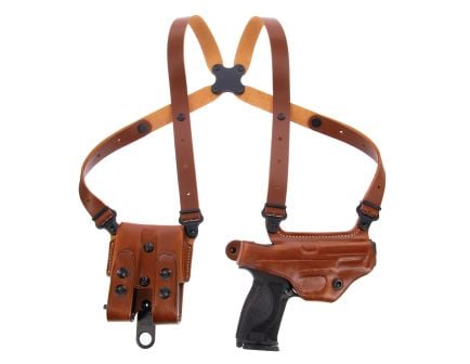 Galco Miami Classic Bersa Thunder 45/Sig Sauer P239 Shoulder Holster Right Steerhide Leather, Tan