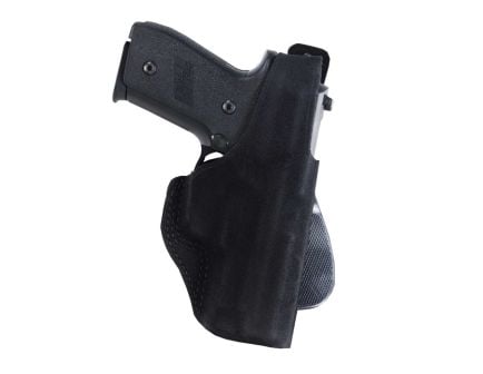 Galco Paddle Lite Glock G17 OWB Holster Left Steerhide Leather, Black