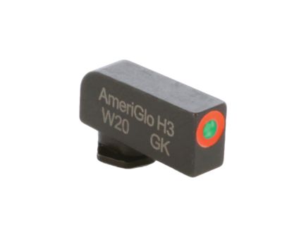 Ameriglo Pro-Glo Tritium Round Sight Front, Green/Orange