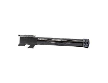 Faxon Firearms Button Rifled Fluted Drop-In Barrel 9mm Fits Glock Gen 2-4 G17 Full-Size, Black