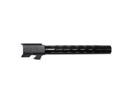 Faxon Firearms Button Rifled Fluted Drop-In Barrel 9mm Fits Glock Gen 1-4 G34 Competition, Black