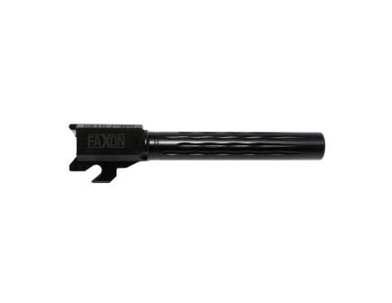 Faxon Firearms Button Rifled Flame Fluted Drop-In Barrel 9mm Fits Sig Sauer P320 Full-Size, Black