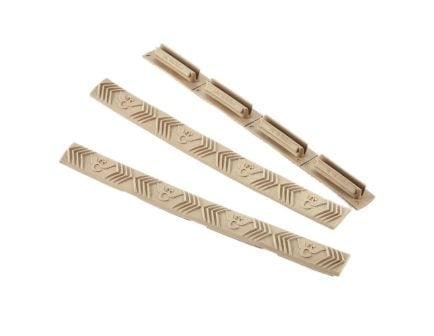 Wilson Combat 3-Pack 4-Slot M-LOK Rail Cover 6.25" x 0.63", Flat Dark Earth