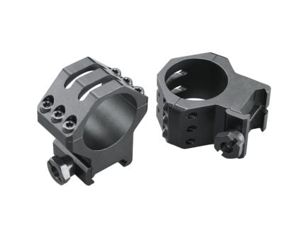 Weaver 6-Hole Skeleton Rifle Scope Ring 30mm Tube Extra High Aircraft Grade Aluminum