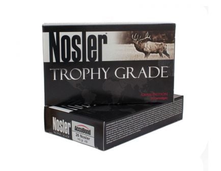 Nosler Trophy Grade 26 Nosler 140 grain AccuBond Rifle Ammo, 20/Box - 60014