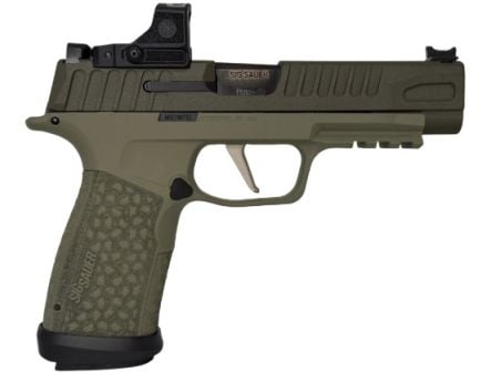Sig P365 FUSE 4.3" 9mm OR (1)17/(2)21rd Pistol w/ Romeo-RS Compact 3MOA, Debo Green - SG365XF-9BFOGRNDEBO