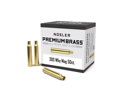 Nosler .300 Weatherby Magnum Large Rifle Premium Brass, 50rds
