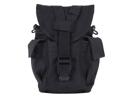 Rothco Utility Pouch With Survival Kit Essentials - Black