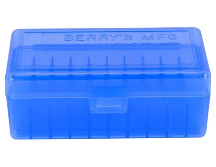 Berrys Bullets 403 .38/.357 50 Round Snap-Hinge Ammo Box, Blue - 40302