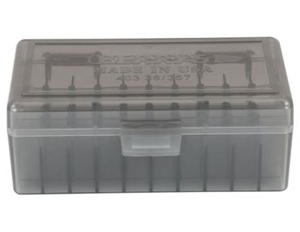 Berrys Bullets 403 .38/.357 50 Round Snap-Hinge Ammo Box, Smoke - 40301