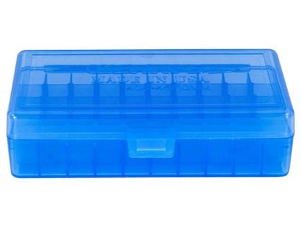 Berrys Bullets 408 .40/.45/10mm 50 Round Snap-Hinge Ammo Box, Blue - 40802