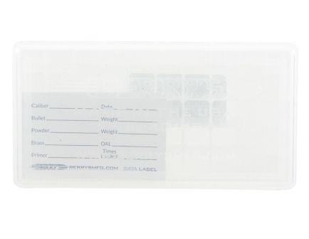Berrys Bullets 408 .40/.45/10mm 50 Round Snap-Hinge Ammo Box, Clear - 40803