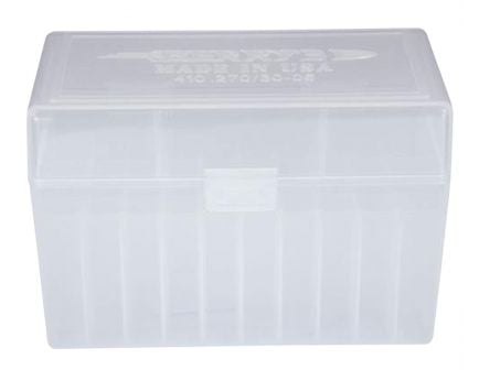 Berrys Bullets 410 .270/.30-06 50 Round Snap-Hinge Ammo Box, Clear - 41001