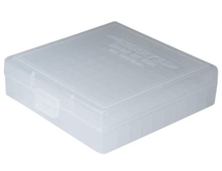 Berrys Bullets 001 .380/9mm 100 Round Snap-Hinge Ammo Box, Clear - 01030