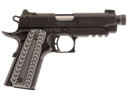 Browning 1911-22 Black Label Compact Suppressor Ready 22 LR Pistol 10 Round with Rail, Black - 051821490