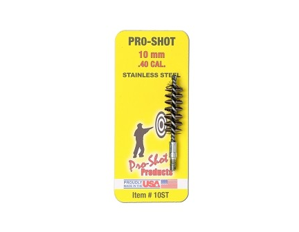 Pro-Shot 10mm/.40 Cal. Stainless Steel Bore Brush  10ST