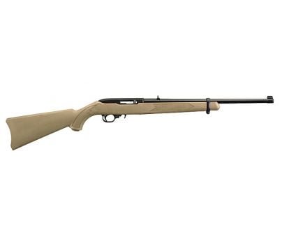 Ruger 10/22 Black, Coyote Brown Synthetic Stock .22lr, 11183