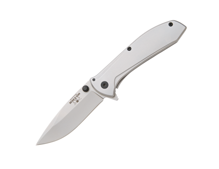 Bear & Son 4" Framelock Assisted Opener, Stainless Steel - 112A