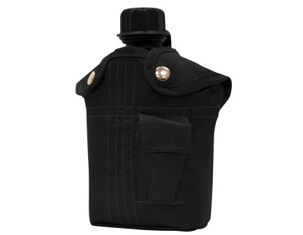Rothco 3 Piece Canteen Kit With Cover Aluminum Cup - Black