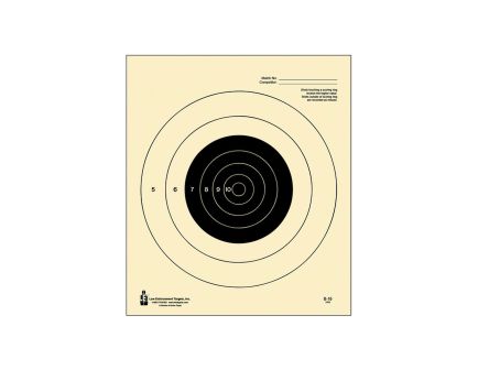 Action Target Competition NRA Slow Fire Target, Black/White, 100 Box - B-16 100