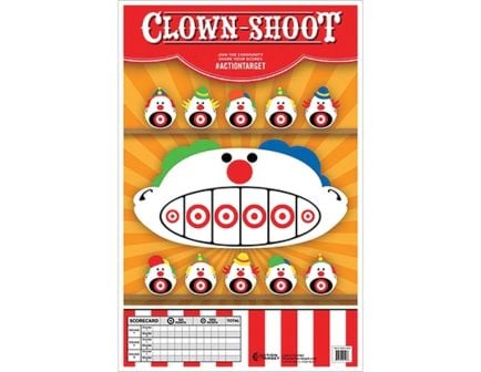 Action Target Clown Shoot Target 23" x 35"