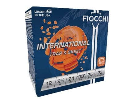 Fiocchi International Trap & Skeet 12 Gauge 2.75" #7.5 - 24 g - 25rds - 12IN2475