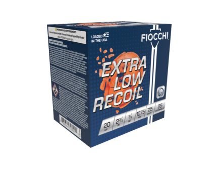 Fiocchi Low Recoil Trainer 20 Gauge 2.75" #7.5 - 0.75 oz - 25rds - 20LITE75